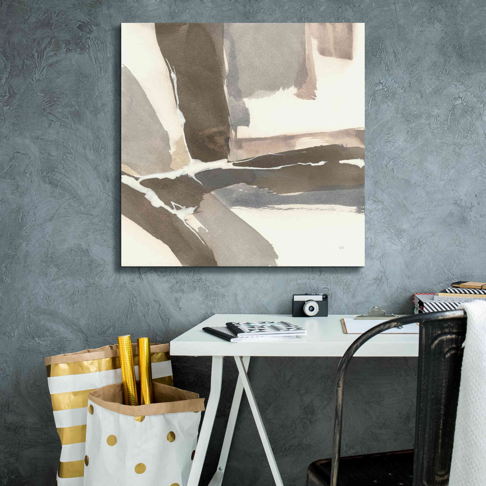 'White And Placid II' by Chris Paschke, Giclee Canvas Wall Art,26 x 26