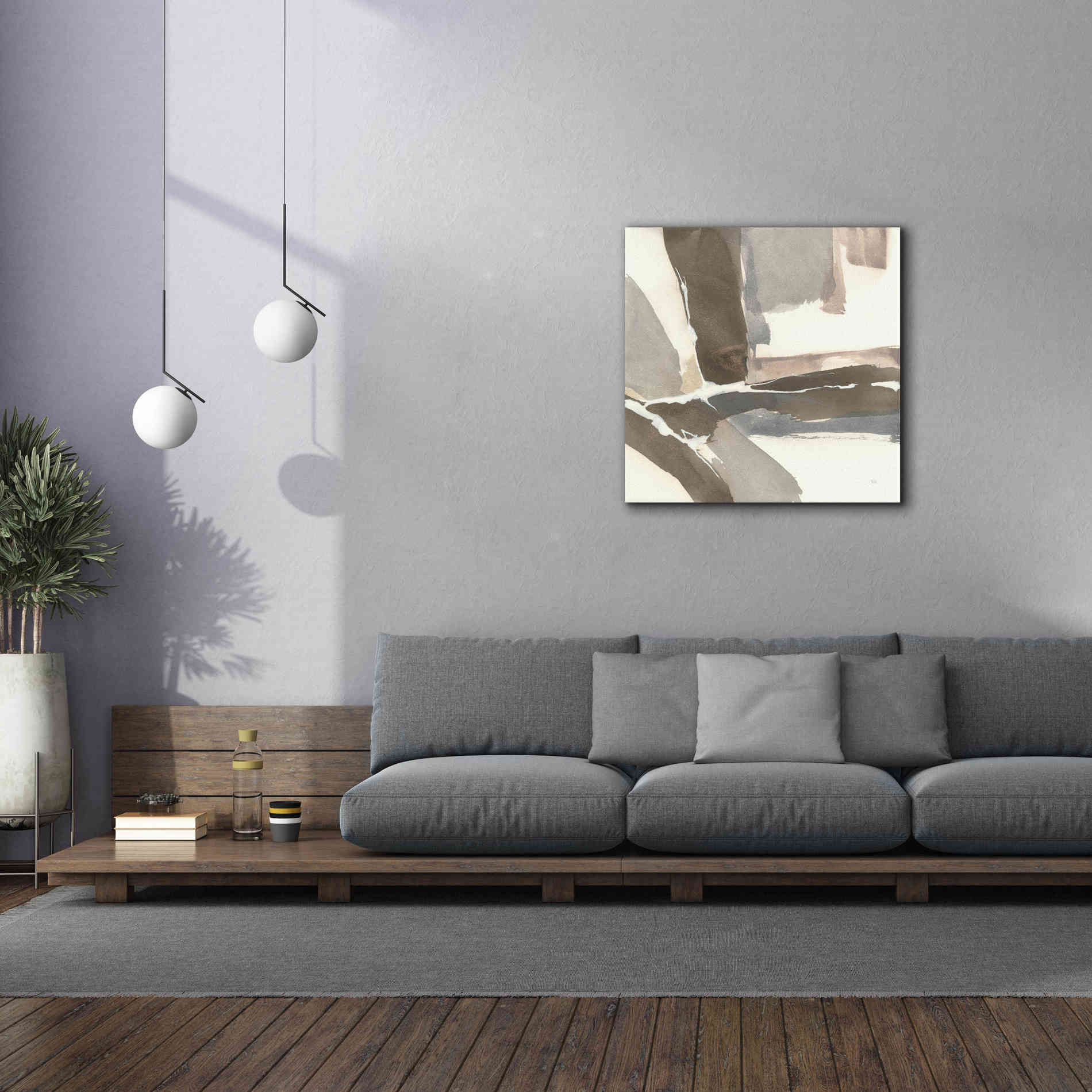 'White And Placid II' by Chris Paschke, Giclee Canvas Wall Art,37 x 37