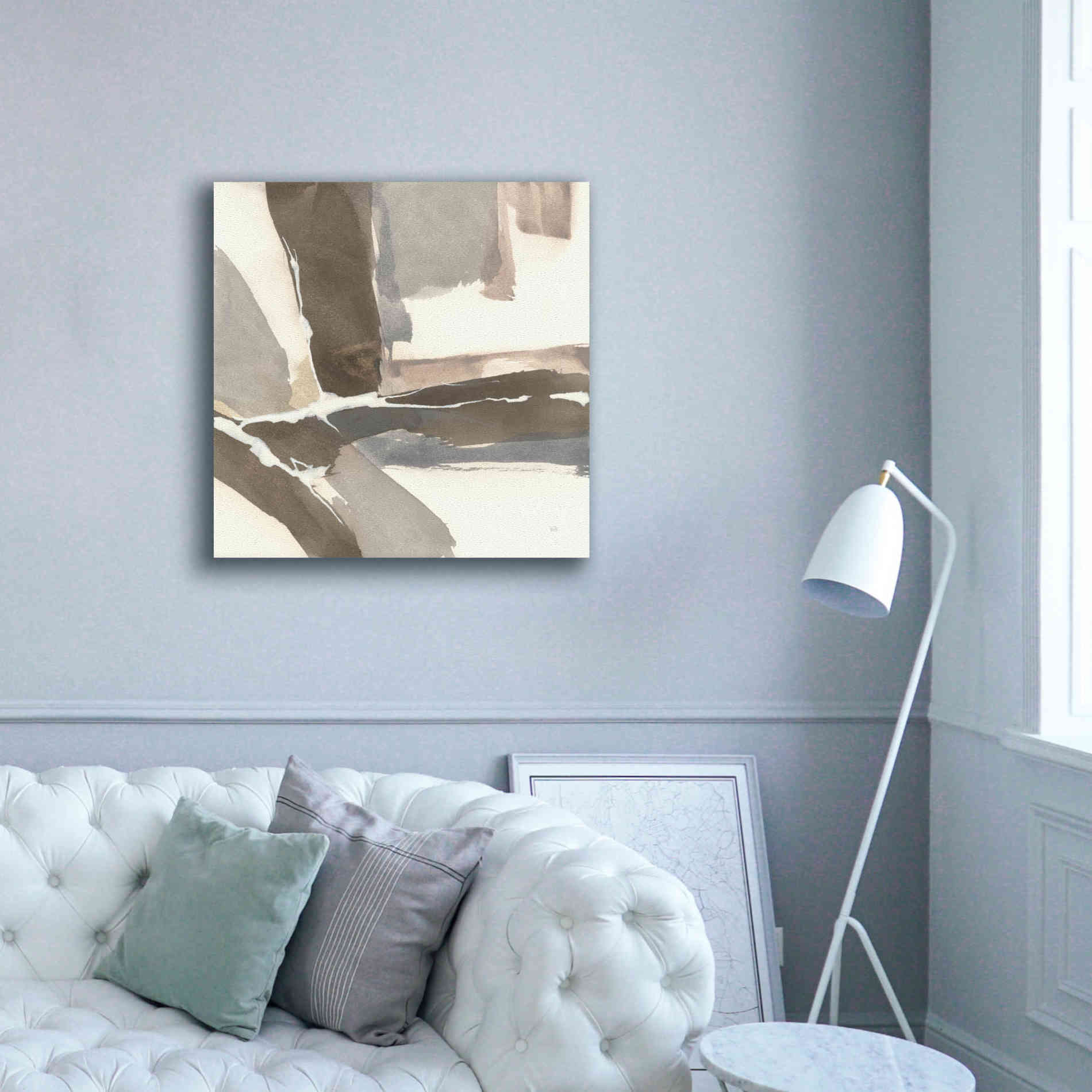 'White And Placid II' by Chris Paschke, Giclee Canvas Wall Art,37 x 37