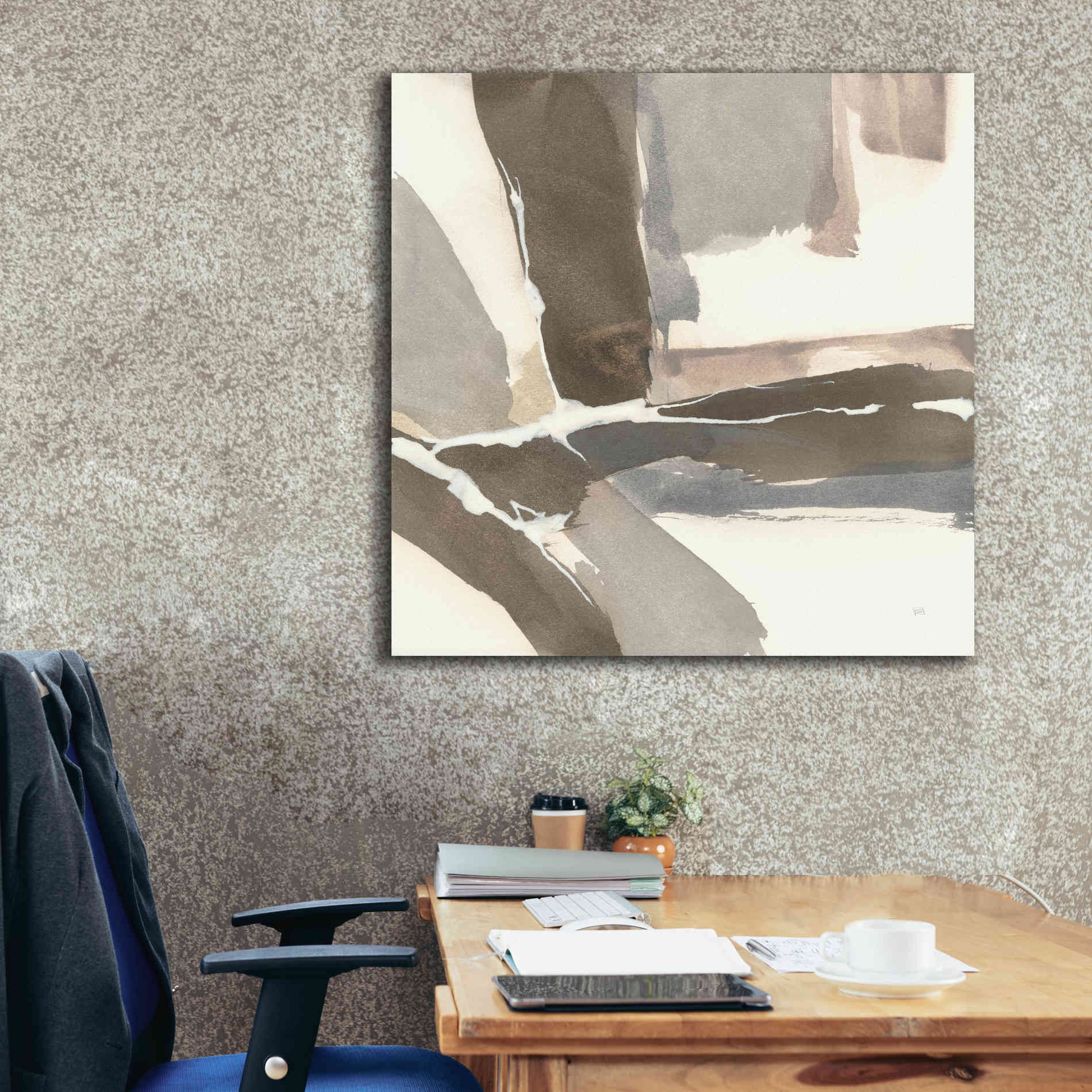 'White And Placid II' by Chris Paschke, Giclee Canvas Wall Art,37 x 37