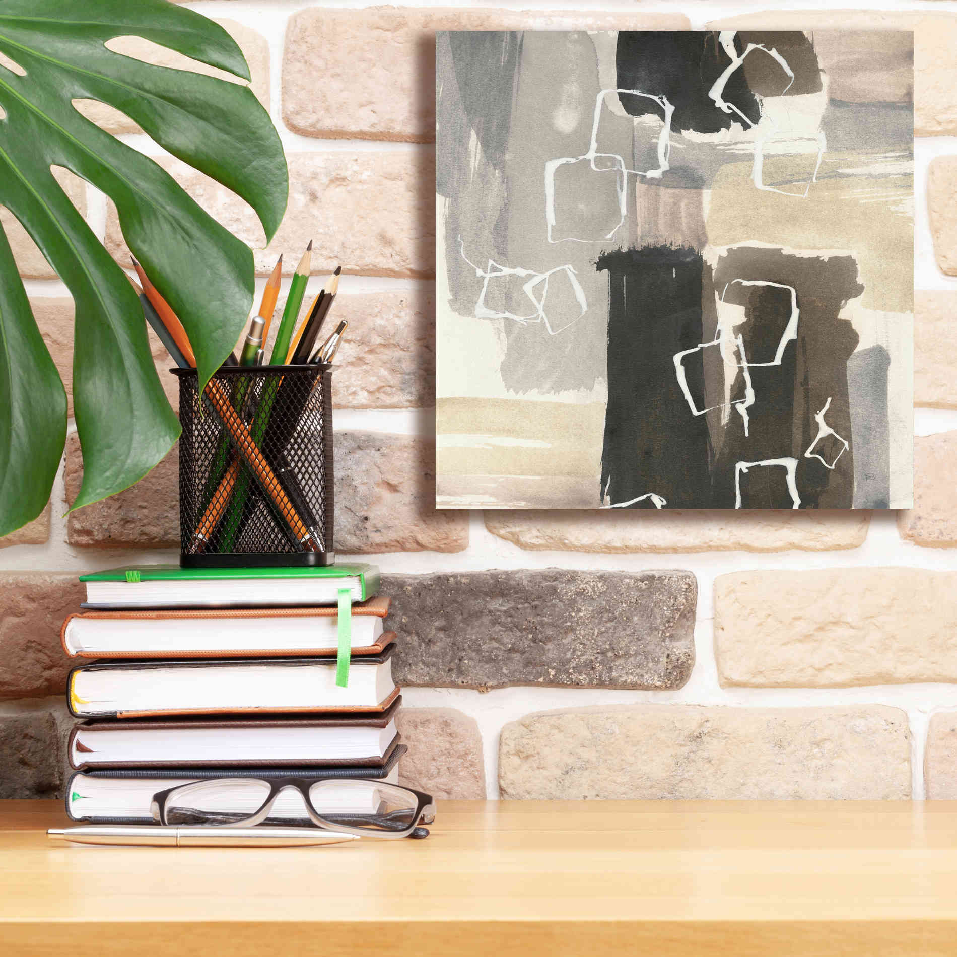 'Dancing Squares I' by Chris Paschke, Giclee Canvas Wall Art,12 x 12