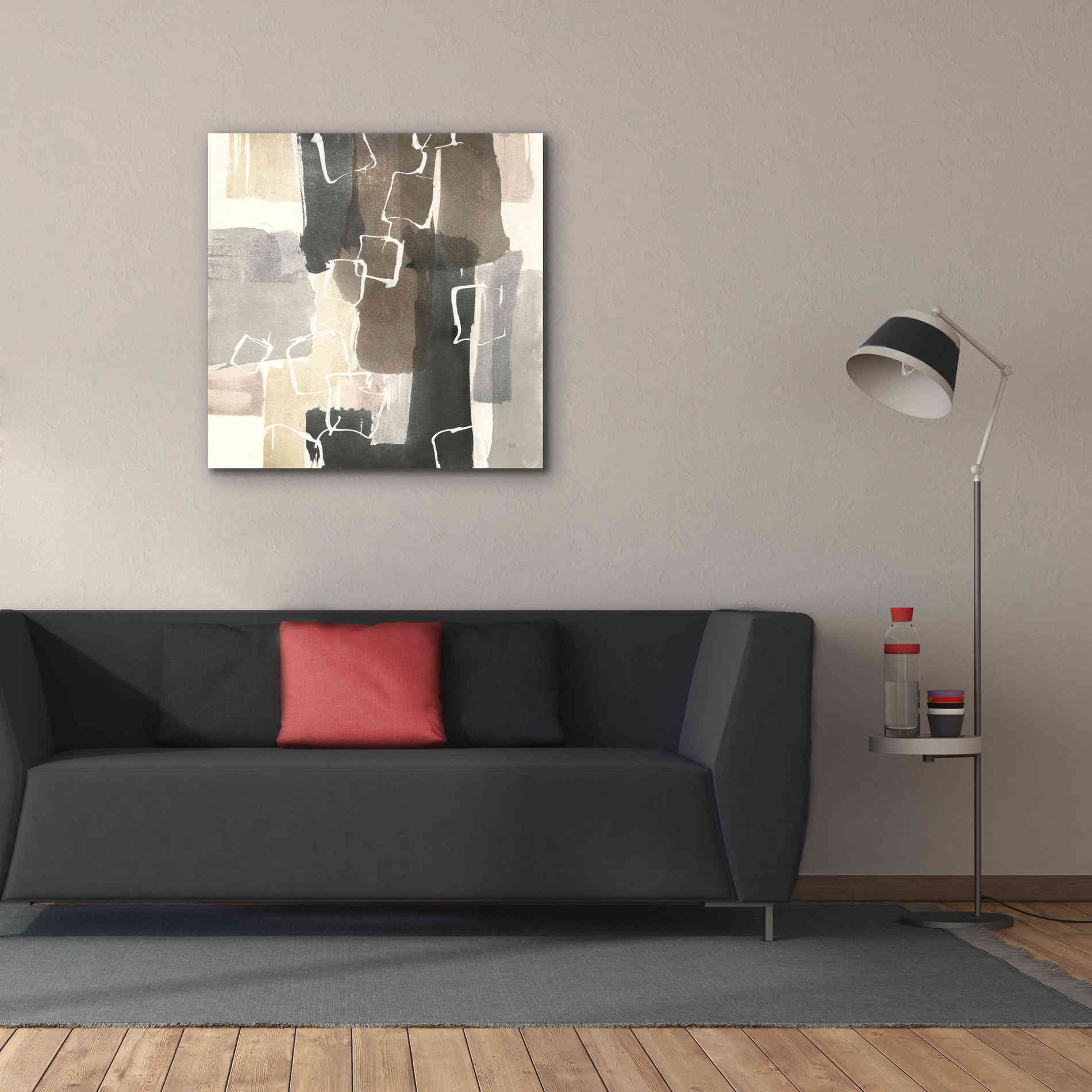 'Dancing Squares II' by Chris Paschke, Giclee Canvas Wall Art,37 x 37