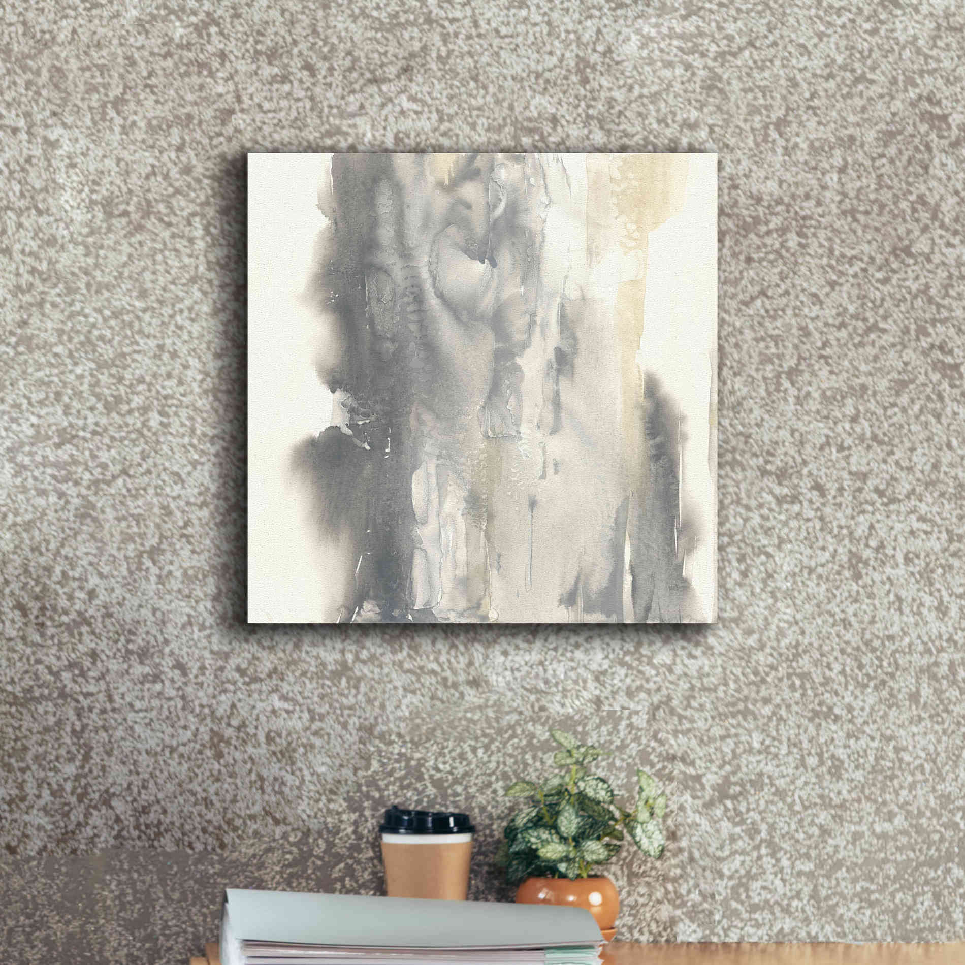 'Pale Taupe I' by Chris Paschke, Giclee Canvas Wall Art,18 x 18