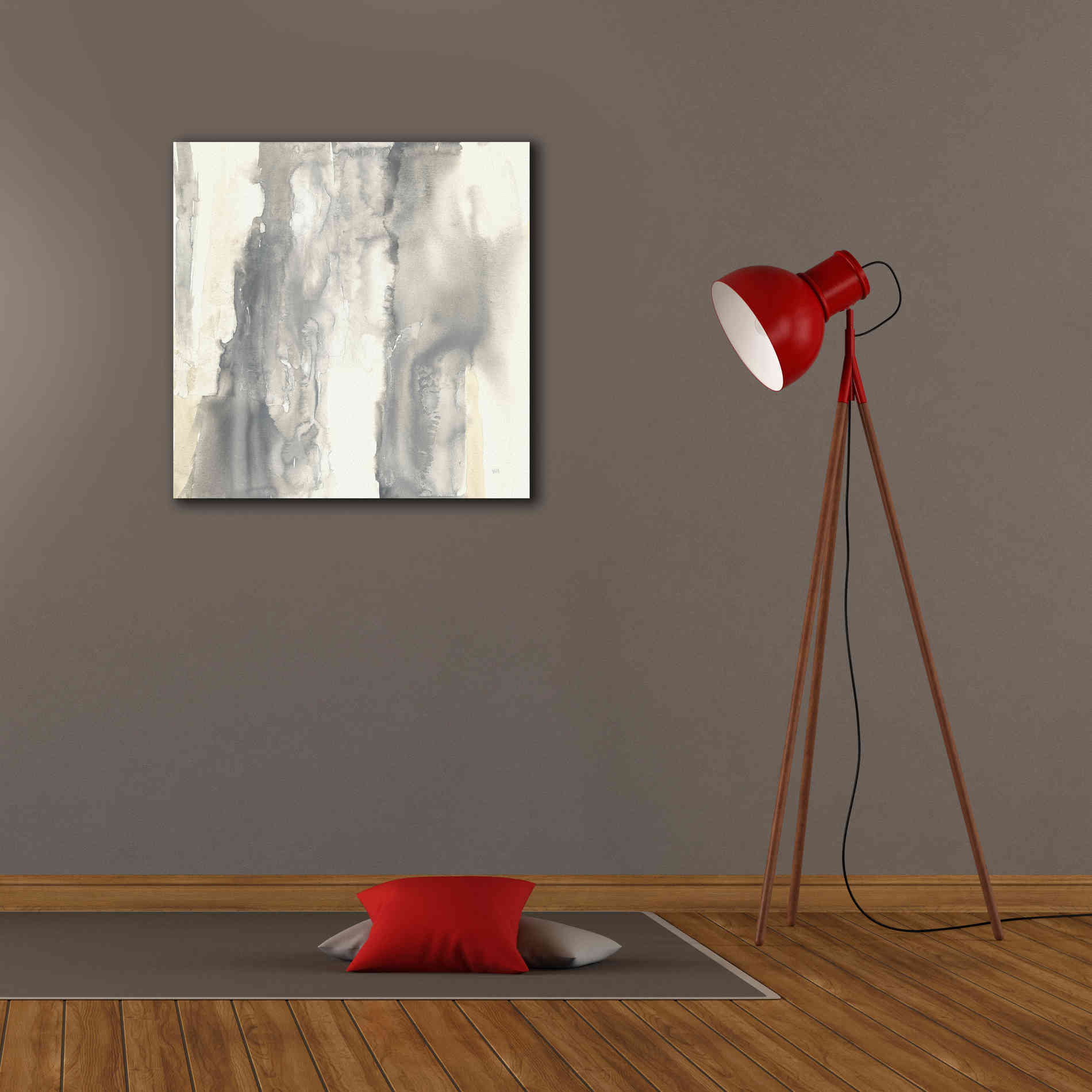 'Pale Taupe II' by Chris Paschke, Giclee Canvas Wall Art,26 x 26