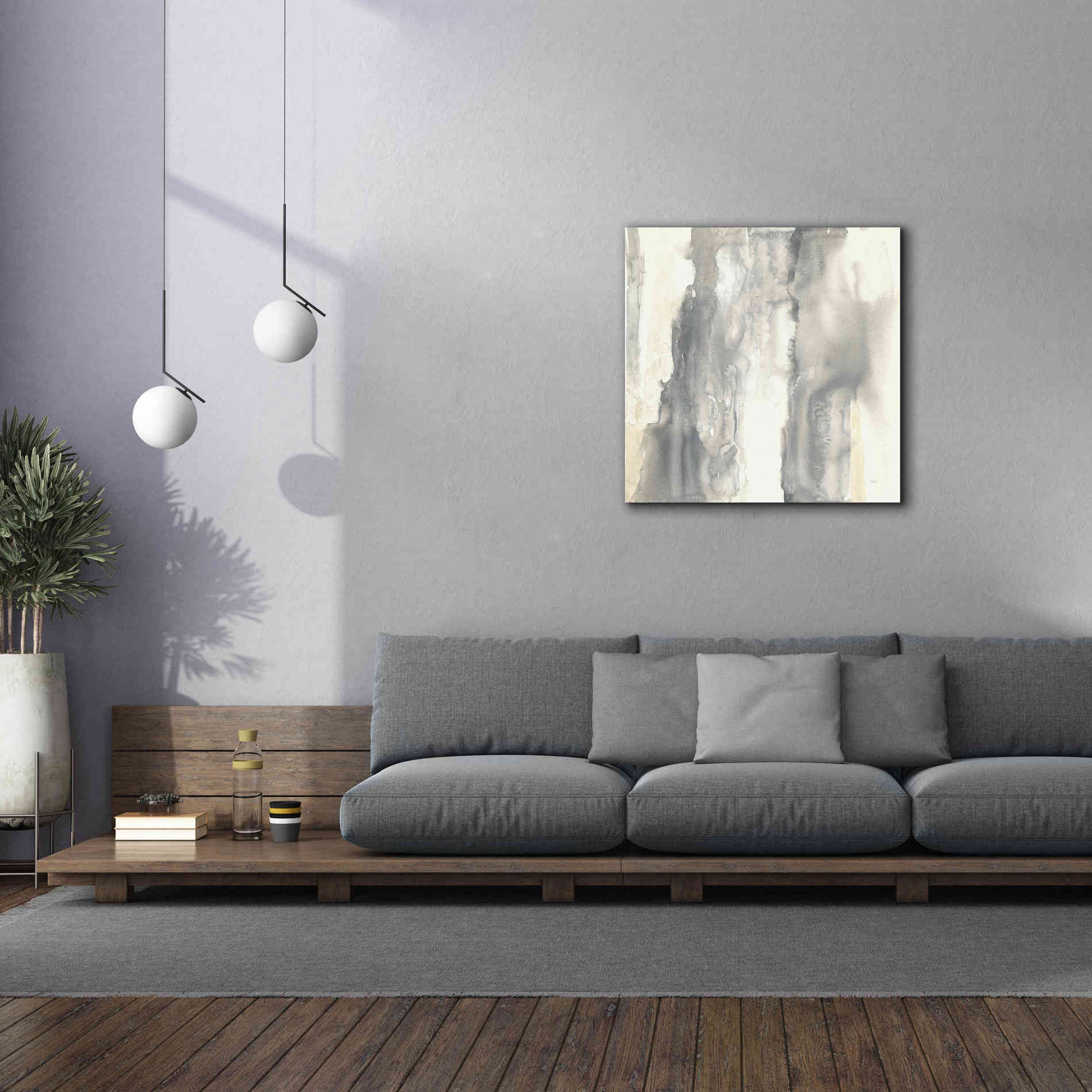 'Pale Taupe II' by Chris Paschke, Giclee Canvas Wall Art,37 x 37