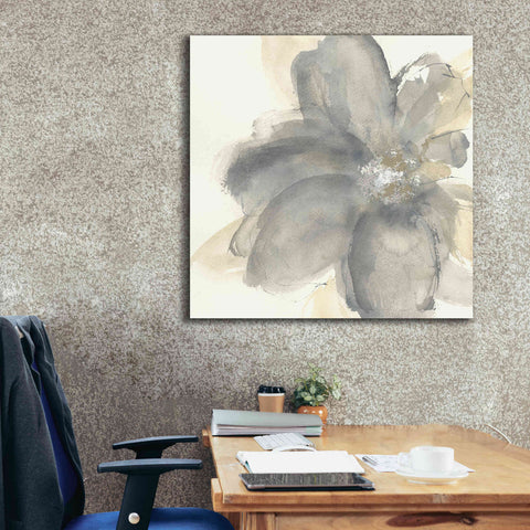 Image of 'Floral Gray I' by Chris Paschke, Giclee Canvas Wall Art,37 x 37
