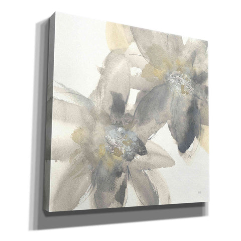 Image of 'Gray And Silver Flowers II' by Chris Paschke, Giclee Canvas Wall Art