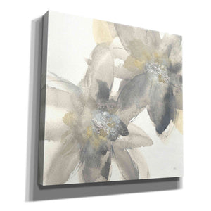 'Gray And Silver Flowers II' by Chris Paschke, Giclee Canvas Wall Art