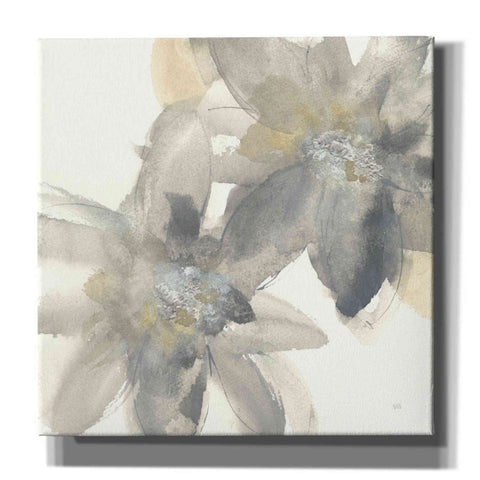 Image of 'Gray And Silver Flowers II' by Chris Paschke, Giclee Canvas Wall Art