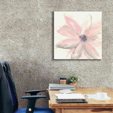 Image of 'Blush Clematis I' by Chris Paschke, Giclee Canvas Wall Art,26 x 26