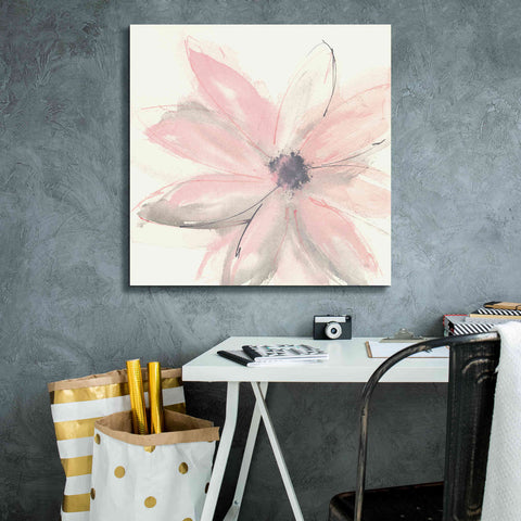 Image of 'Blush Clematis I' by Chris Paschke, Giclee Canvas Wall Art,26 x 26
