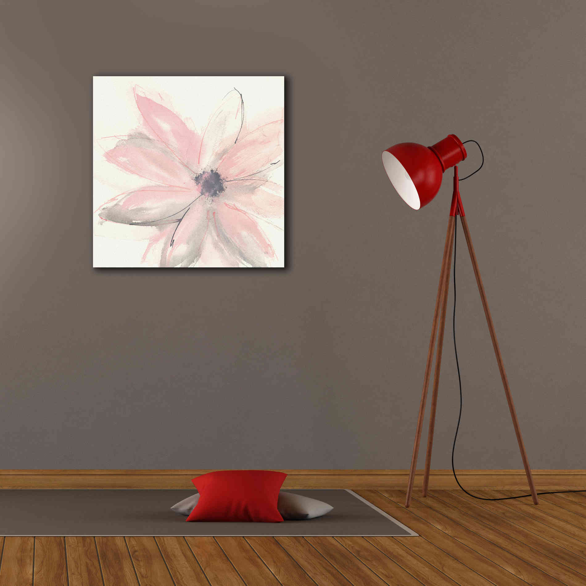 'Blush Clematis I' by Chris Paschke, Giclee Canvas Wall Art,26 x 26