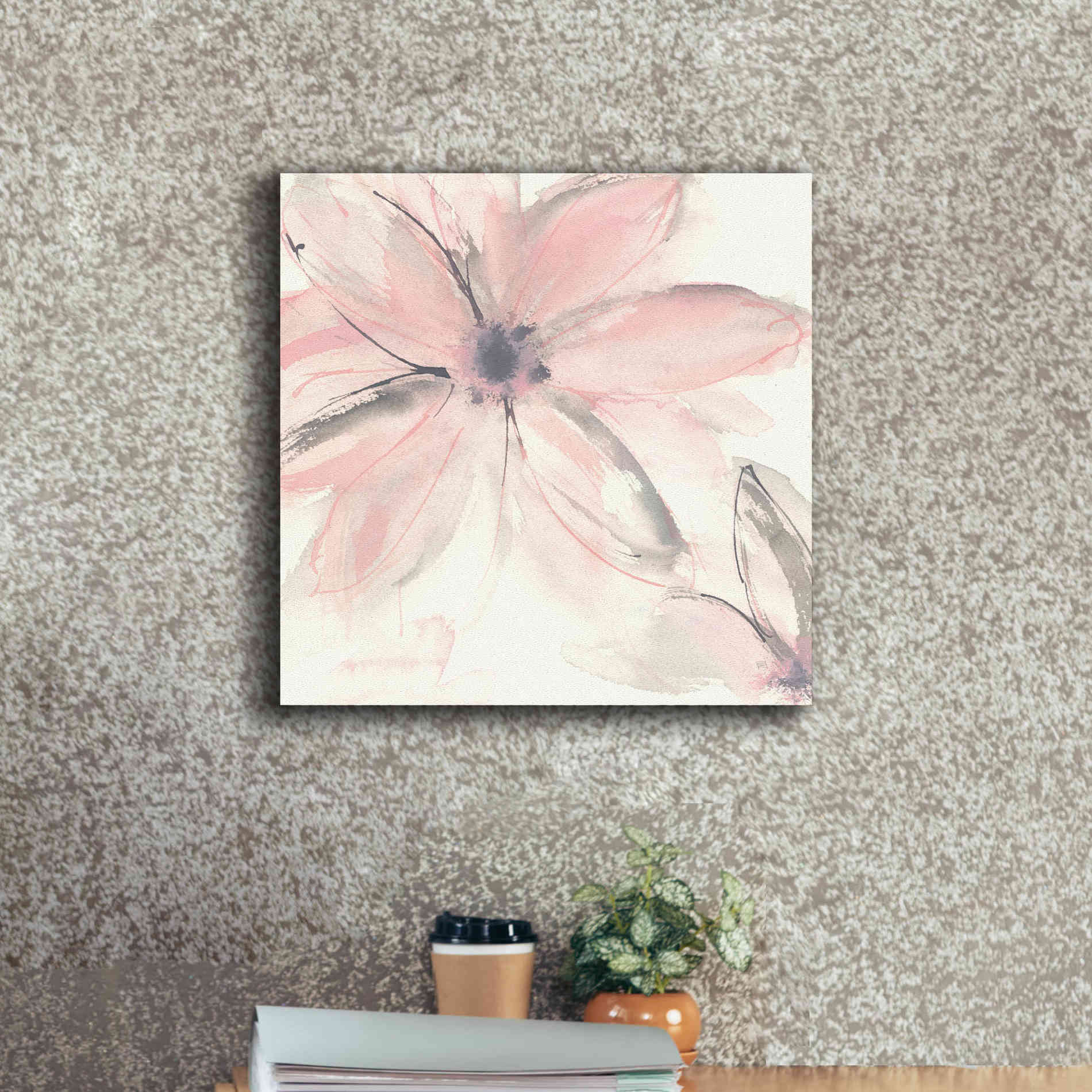 'Blush Clematis II' by Chris Paschke, Giclee Canvas Wall Art,18 x 18