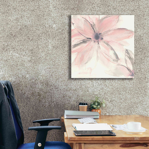 Image of 'Blush Clematis II' by Chris Paschke, Giclee Canvas Wall Art,26 x 26