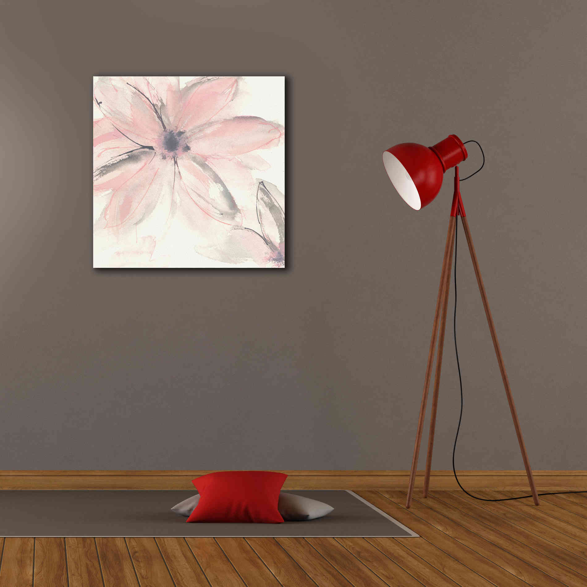 'Blush Clematis II' by Chris Paschke, Giclee Canvas Wall Art,26 x 26