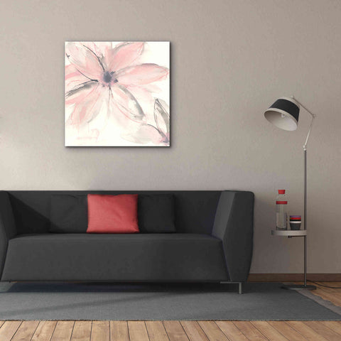 Image of 'Blush Clematis II' by Chris Paschke, Giclee Canvas Wall Art,37 x 37