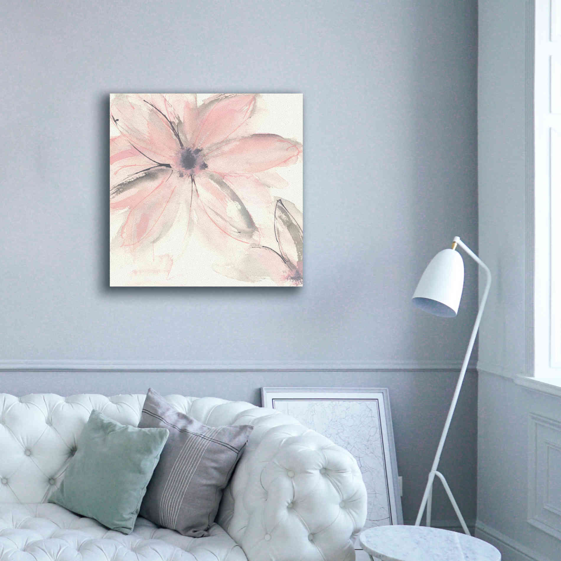 'Blush Clematis II' by Chris Paschke, Giclee Canvas Wall Art,37 x 37