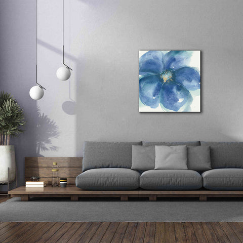 Image of 'Indigo Mint IV' by Chris Paschke, Giclee Canvas Wall Art,37 x 37