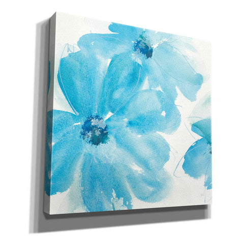 Image of 'Aqua Mint Clematis I' by Chris Paschke, Giclee Canvas Wall Art