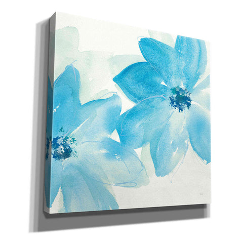 Image of 'Aqua Mint Clematis II' by Chris Paschke, Giclee Canvas Wall Art