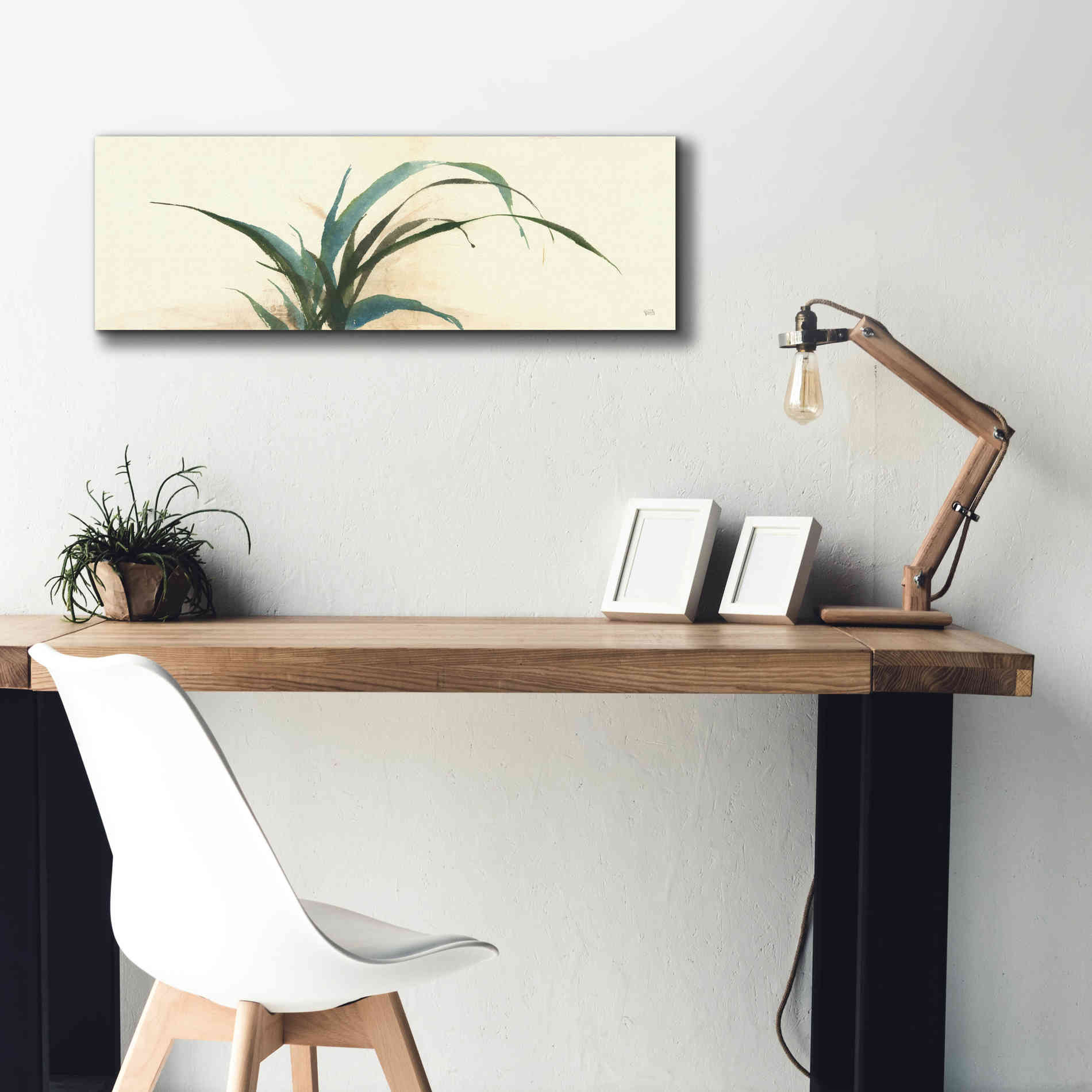 'Horizontal Grass I' by Chris Paschke, Giclee Canvas Wall Art,36 x 12