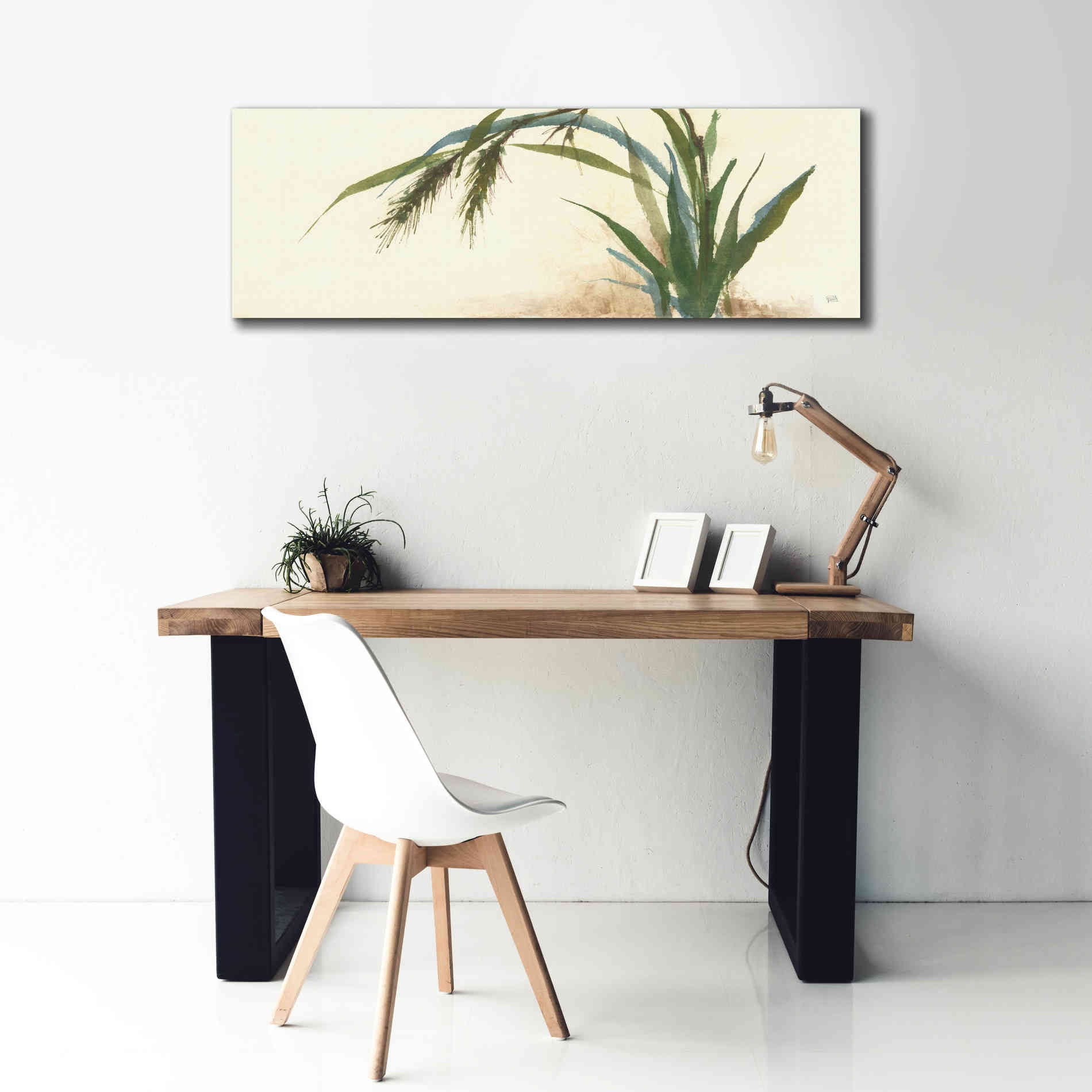 'Horizontal Grass II' by Chris Paschke, Giclee Canvas Wall Art,60 x 20