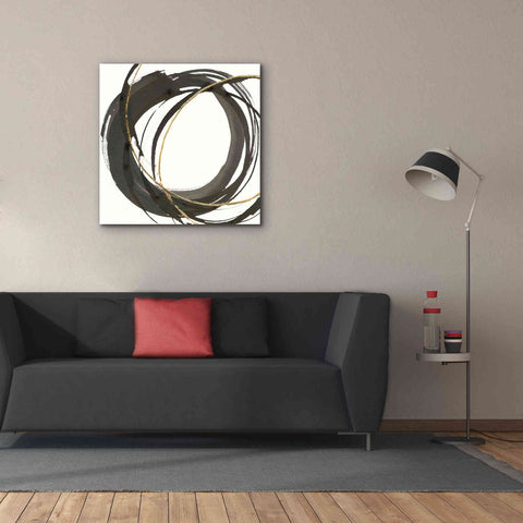 Image of 'Gilded Enso I' by Chris Paschke, Giclee Canvas Wall Art,37 x 37