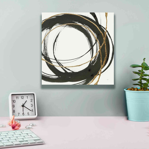 Image of 'Gilded Enso II' by Chris Paschke, Giclee Canvas Wall Art,12 x 12