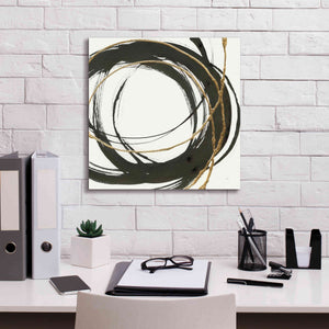 'Gilded Enso II' by Chris Paschke, Giclee Canvas Wall Art,18 x 18