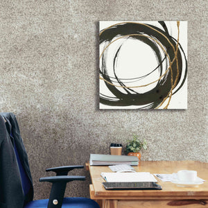 'Gilded Enso II' by Chris Paschke, Giclee Canvas Wall Art,26 x 26