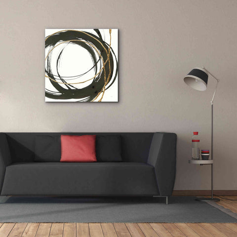 Image of 'Gilded Enso II' by Chris Paschke, Giclee Canvas Wall Art,37 x 37