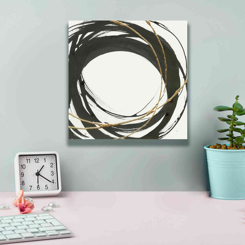 Image of 'Gilded Enso III' by Chris Paschke, Giclee Canvas Wall Art,12 x 12