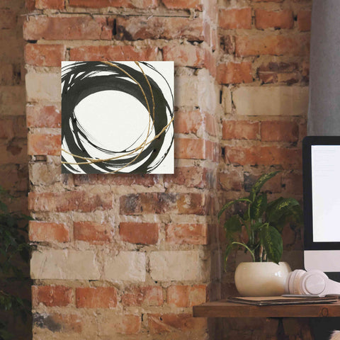 Image of 'Gilded Enso III' by Chris Paschke, Giclee Canvas Wall Art,12 x 12