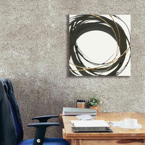 Image of 'Gilded Enso III' by Chris Paschke, Giclee Canvas Wall Art,26 x 26