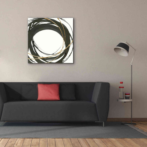 Image of 'Gilded Enso III' by Chris Paschke, Giclee Canvas Wall Art,37 x 37