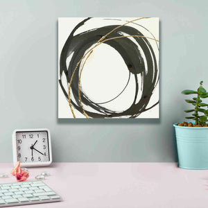 'Gilded Enso IV' by Chris Paschke, Giclee Canvas Wall Art,12 x 12