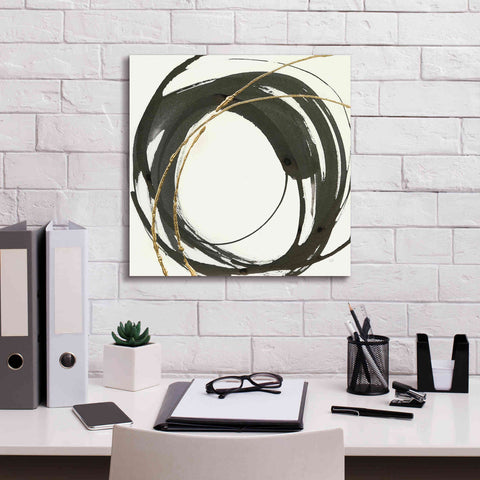 Image of 'Gilded Enso IV' by Chris Paschke, Giclee Canvas Wall Art,18 x 18