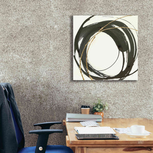 'Gilded Enso IV' by Chris Paschke, Giclee Canvas Wall Art,26 x 26