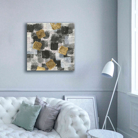 Image of 'Gold Squares III' by Chris Paschke, Giclee Canvas Wall Art,37 x 37