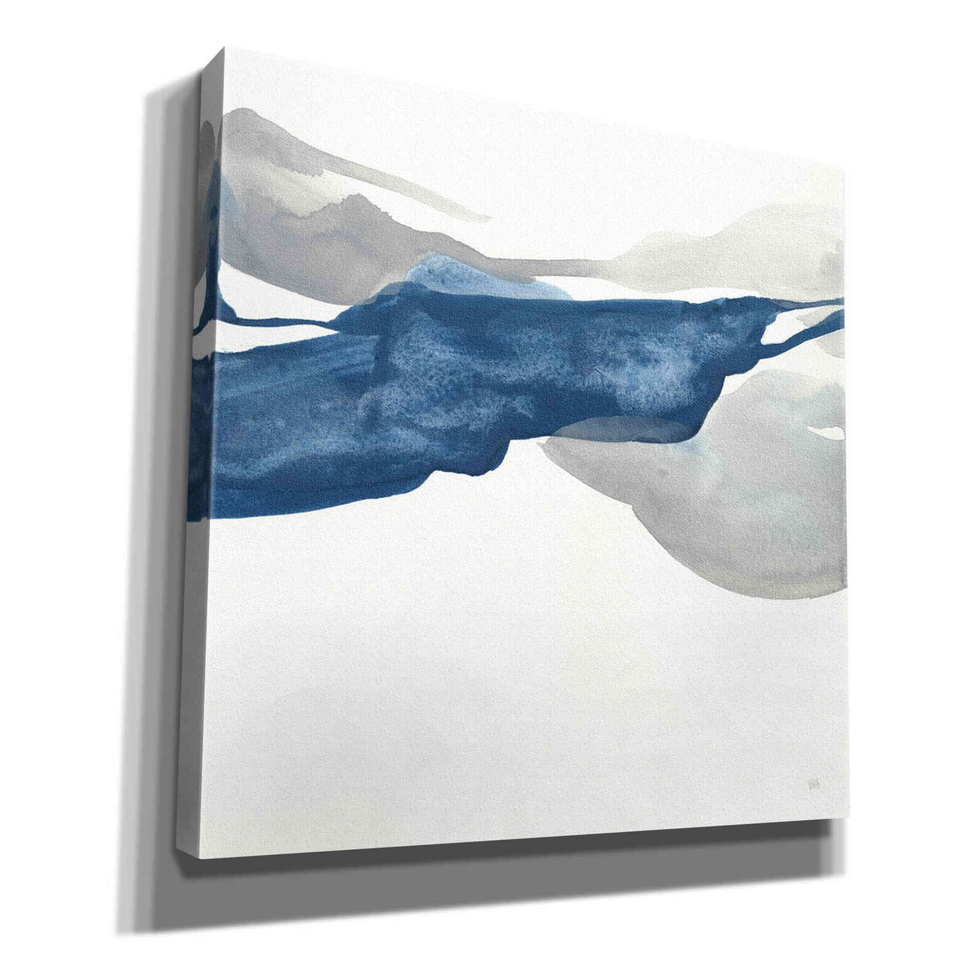 'Sapphire And Gray III' by Chris Paschke, Giclee Canvas Wall Art