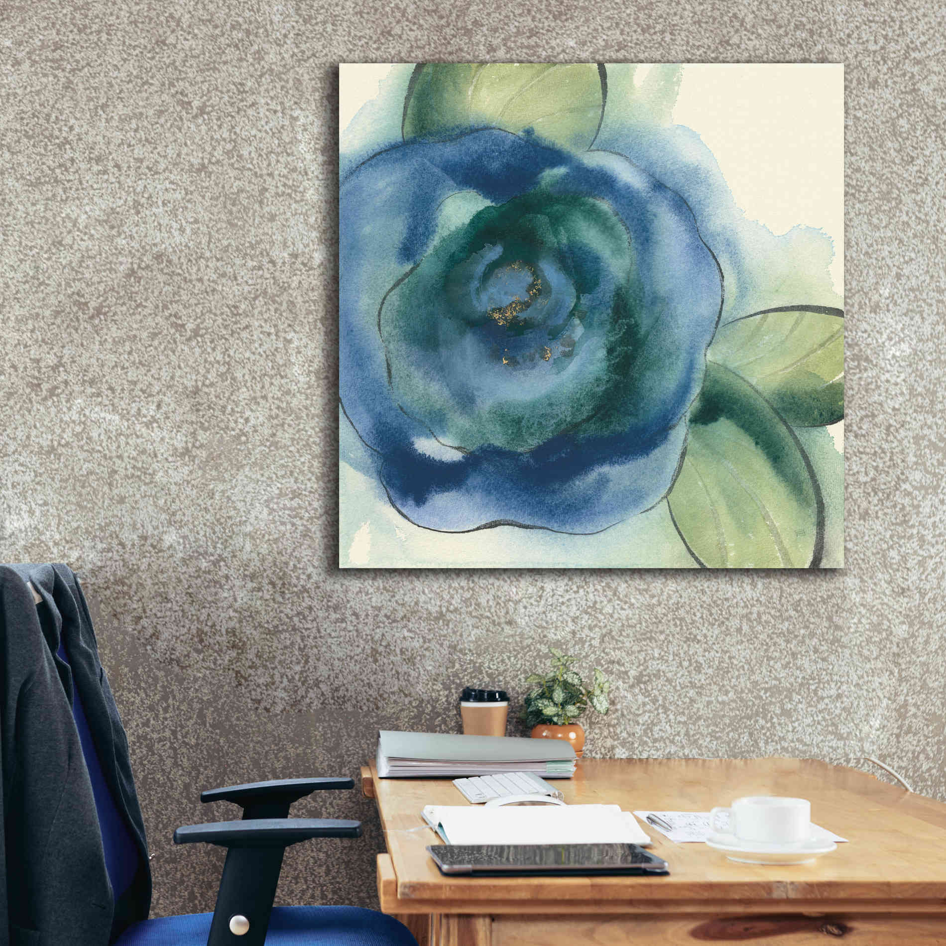 'Wannabe Poppies VI' by Chris Paschke, Giclee Canvas Wall Art,37 x 37