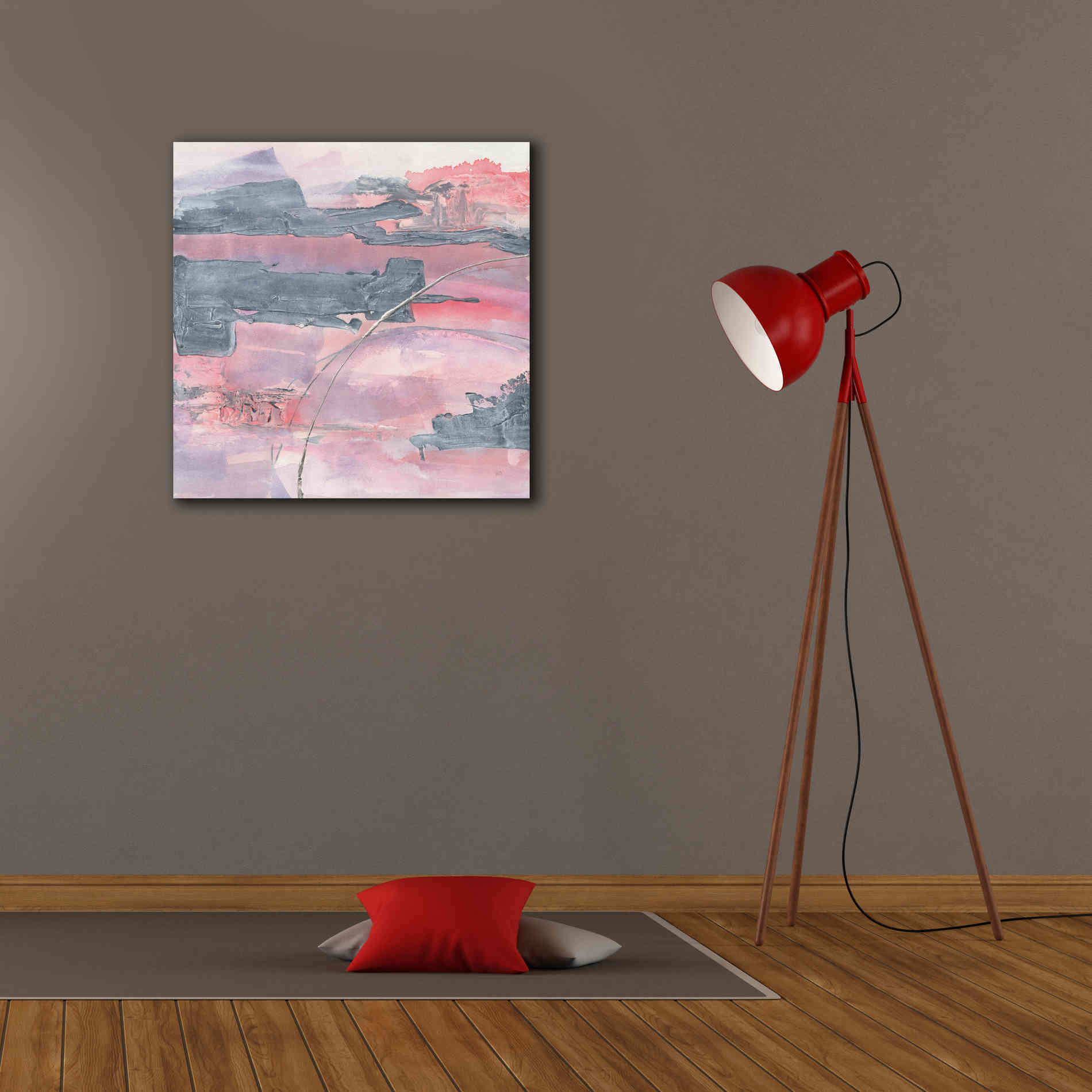 'Whitewashed Blush II' by Chris Paschke, Giclee Canvas Wall Art,26 x 26