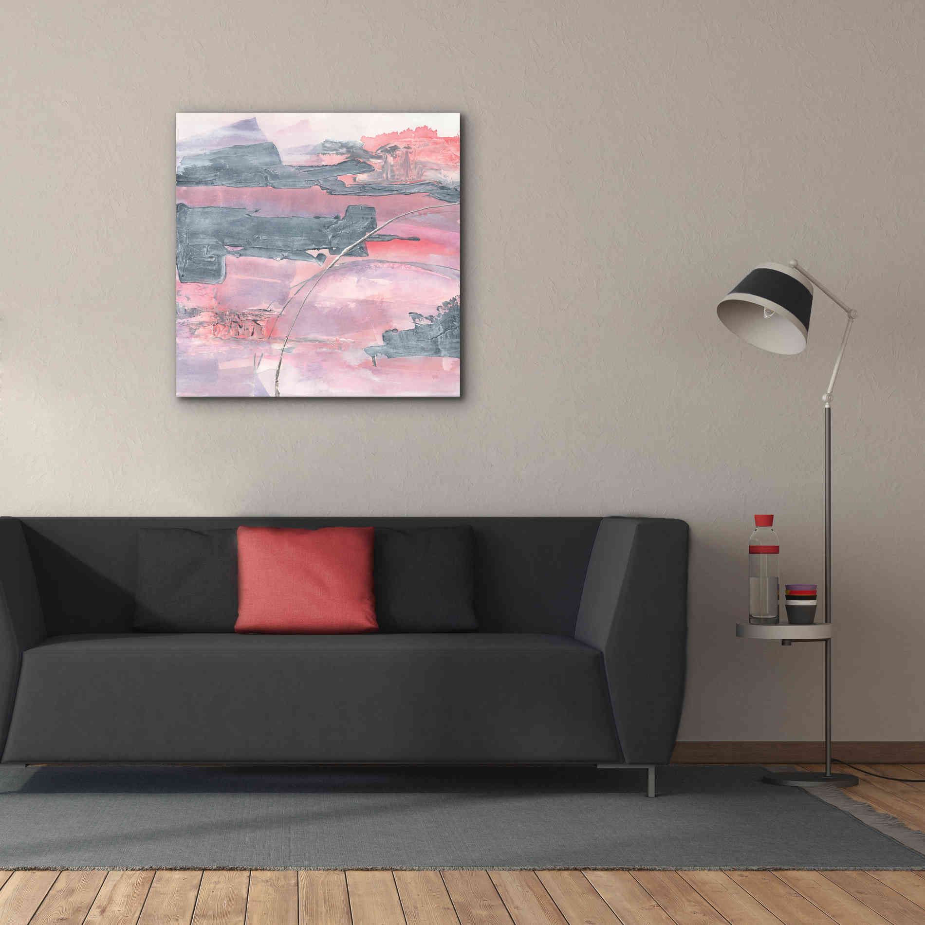 'Whitewashed Blush II' by Chris Paschke, Giclee Canvas Wall Art,37 x 37