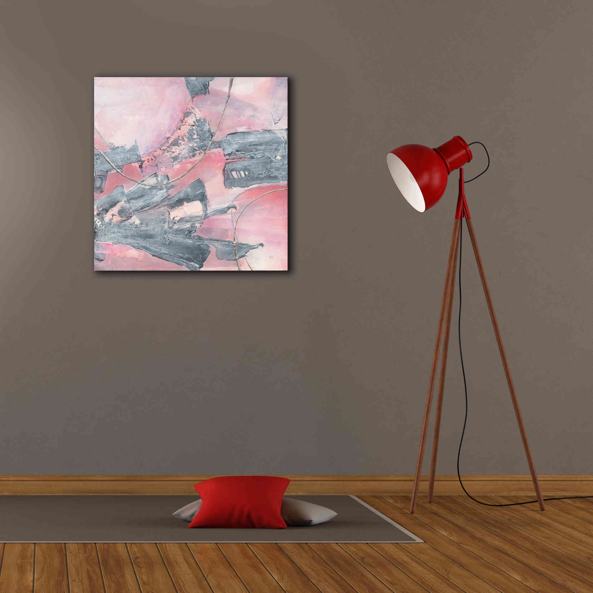 'Whitewashed Blush III' by Chris Paschke, Giclee Canvas Wall Art,26 x 26