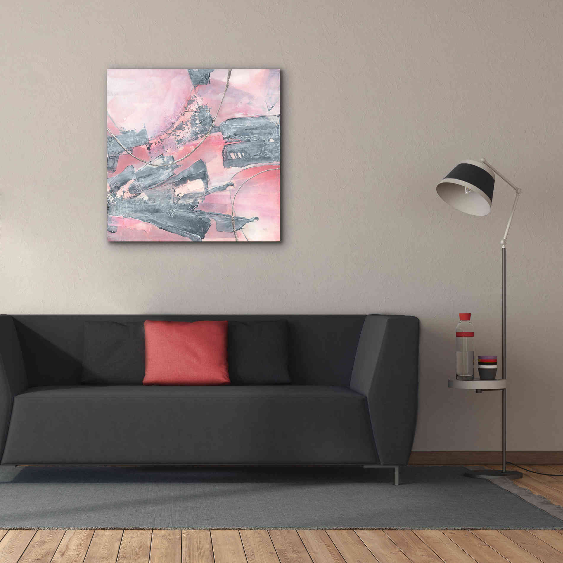 'Whitewashed Blush III' by Chris Paschke, Giclee Canvas Wall Art,37 x 37