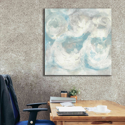 Image of 'Pale Blue Circles IV' by Chris Paschke, Giclee Canvas Wall Art,37 x 37