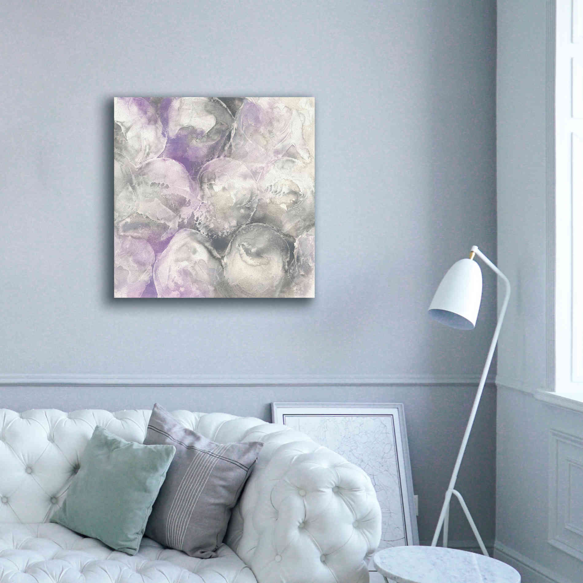 'Amethyst Circles II' by Chris Paschke, Giclee Canvas Wall Art,37 x 37