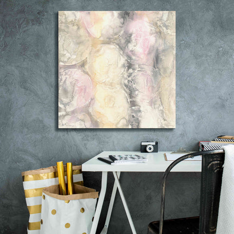 Image of 'Blush Circles I' by Chris Paschke, Giclee Canvas Wall Art,26 x 26