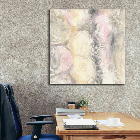 Image of 'Blush Circles I' by Chris Paschke, Giclee Canvas Wall Art,37 x 37