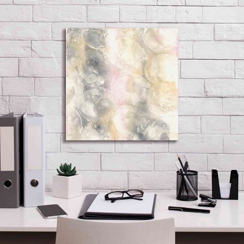 Image of 'Blush Circles II' by Chris Paschke, Giclee Canvas Wall Art,18 x 18